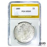 1889 Morgan Silver Dollar PGA MS64