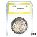 1880 Morgan Silver Dollar PGA MS66