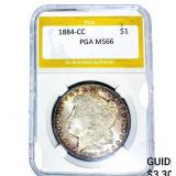 1884-CC Morgan Silver Dollar PGA MS66