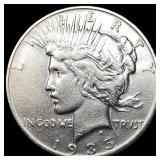 1935 Silver Peace Dollar NEARLY UNCIRCULATED