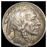 1918 Buffalo Nickel CHOICE AU