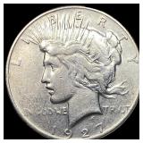 1927-S Silver Peace Dollar LIGHTLY CIRCULATED