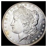 1887 Silver Morgan Dollar GEM BU