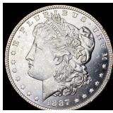 1887 Silver Morgan Dollar GEM BU