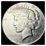 1928 Peace Silver Dollar CLOSELY UNCIRCULATED