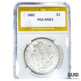 1885 Morgan Silver Dollar PGA MS63