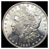 1887 Silver Morgan Dollar UNCIRCULATED