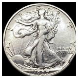 1927-S Silver Walking Liberty Half Dollar  NEARLY