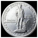 1925 Silver Lexington-Concord Half Dollar  UNCIRC