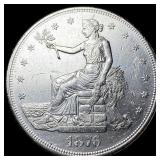 1876-S Silver Trade Dollar CLOSELY  UNCIRCULATED