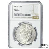 1879-S Morgan Silver Dollar NGC MS64