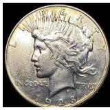 1928 Silver Peace Dollar CLOSELY UNCIRCULATED
