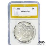 1888 Morgan Silver Dollar PGA MS63