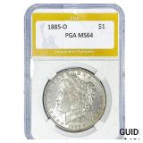1885-O Morgan Silver Dollar PGA MS64