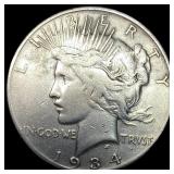 1934-S Silver Peace Dollar LIGHTLY CIRCULATED