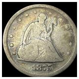 1875-S Silver Twenty Cent Piece LIGHTLY  CIRCULAT
