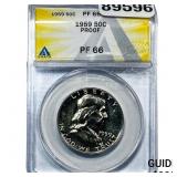 1959 Franklin Half Dollar ANACS PF66 PROOF