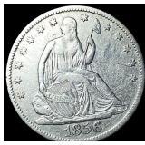 1856-O Seated Liberty Half Dollar NEARLY UNCIRCUL