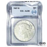 1927-D Silver Peace Dollar ICG AU50