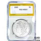 1903 Morgan Silver Dollar PGA MS63