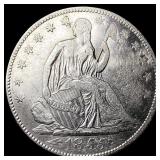 1855-O Arrows Silver Seated Liberty Half  Dollar