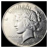 1935-S Silver Peace Dollar CLOSELY  UNCIRCULATED