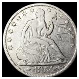 1854-O Arrows Seated Liberty Silver Half  Dollar