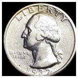 1932-D Silver Washington Quarter NEARLY UNCIRCULAT
