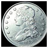 1835 Capped Bust Silver Quarter  NEARLY UNCIRCULA