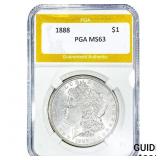 1888 Morgan Silver Dollar PGA MS63