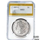 1897-S Morgan Silver Dollar PGA MS63
