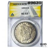1890-S Morgan Silver Dollar ANACS AU53