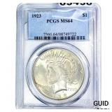 1923 Silver Peace Dollar PCGS MS64
