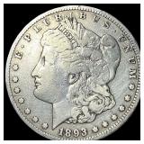 1893-CC Silver Morgan Dollar LIGHTLY CIRCULATED