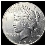 1934-S Silver Peace Dollar CLOSELY  UNCIRCULATED