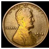 1914-D Lincoln Wheat Cent LIGHTLY CIRCULATED