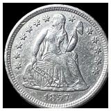 1857-O Silver Seated Liberty Dime NEARLY  UNCIRCU