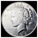 1928-S Silver Peace Dollar CLOSELY  UNCIRCULATED