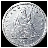 1858 Seated Liberty Quarter CLOSELY  UNCIRCULATED