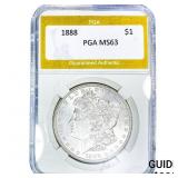 1888 Morgan Silver Dollar PGA MS63