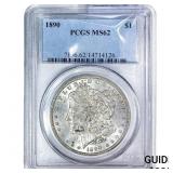 1890 Morgan Silver Dollar PCGS MS63