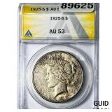 1925-S Silver Peace Dollar ANACS AU53