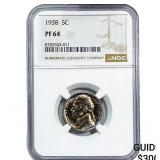 1938 Jefferson Nickel NGC PF64