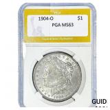 1904-O Morgan Silver Dollar PGA MS63