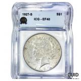 1927-S Silver Peace Dollar ICG EF40
