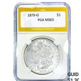 1879-O Morgan Silver Dollar PGA MS63