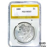 1888 Morgan Silver Dollar PGA MS63