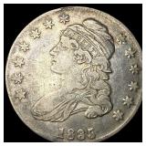1835 Capped Bust Half Dollar NEARLY UNCIRCULATED