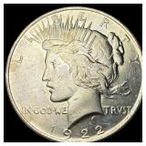 1922 Silver Peace Dollar CHOICE BU