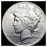 1934-S Peace Silver Dollar LIGHTLY CIRCULATED